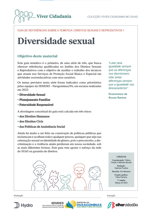 Guia Temático 1 – Diversidade Sexual