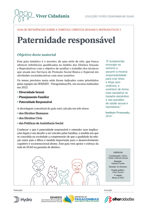 Guia Temático 3 – Paternidade Responsável