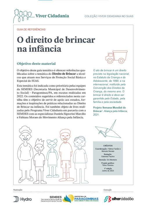 Guia Temático 5 – O direito de brincar na infância